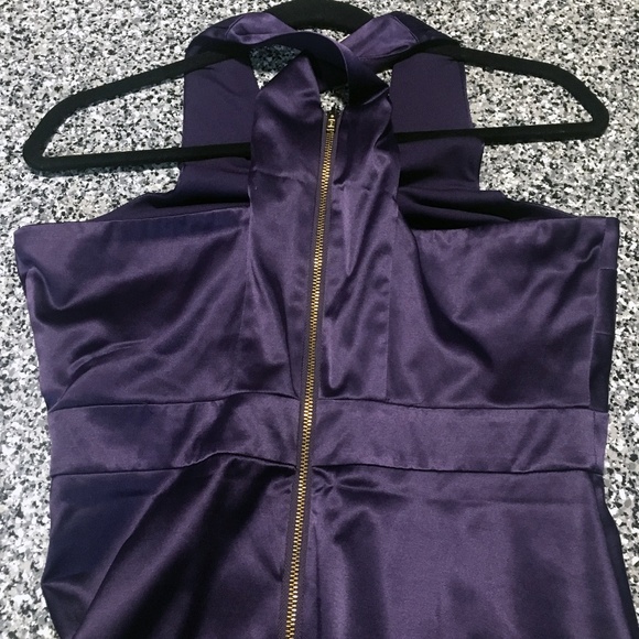 Smart Set ✦ Violet Unworn Satin Dress (size 8) - Picture 3 of 6